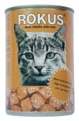 Rokus Ciğerli Kedi Konserve Mama 410 gr