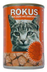Rokus Tavşan Ve Geyik Etli Kedi Konserve Mama 410 gr