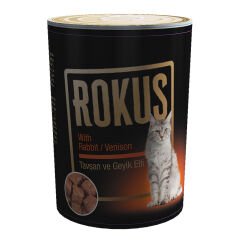 Rokus Tavşan Ve Geyik Etli Kedi Konserve Mama 410 gr