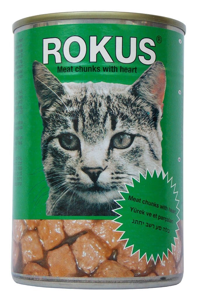 Rokus Yürekli Kedi Konserve Mama 410 gr