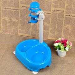 Köpek & Kedi Otomatik Mama Ve Su Kabı 34-42 cm Mavi