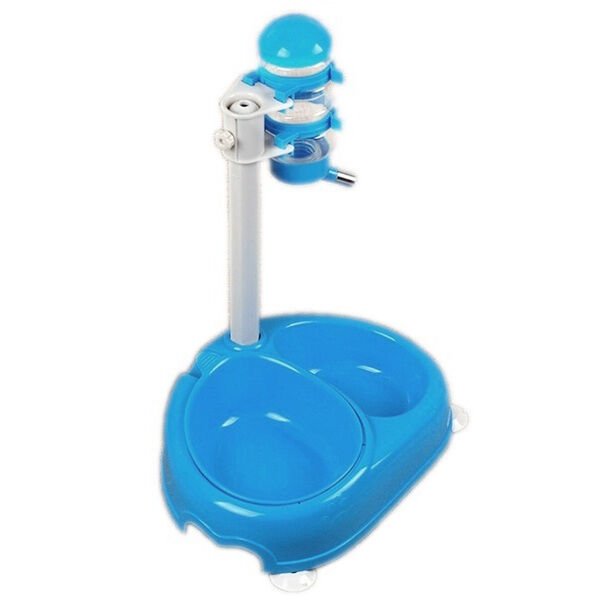 Köpek & Kedi Otomatik Mama Ve Su Kabı 34-42 cm Mavi