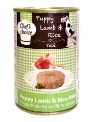 Chefs Choice Yavru Köpek için Kuzu Etli ve Pirinçli Konserve Mama 400 gr