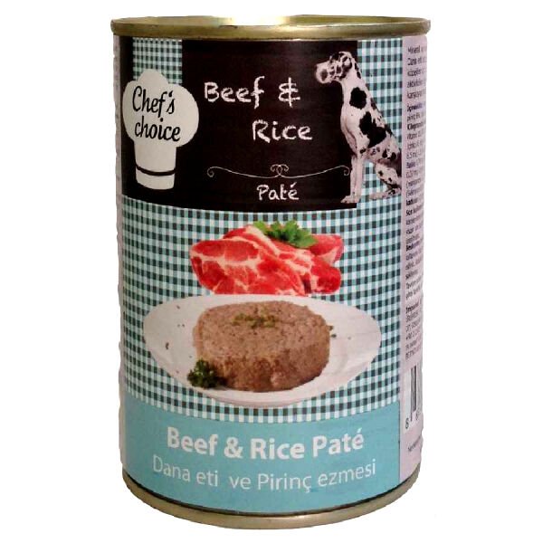 Chefs Choice Dana Eti ve Pirinçli Konserve Mama 400 gr