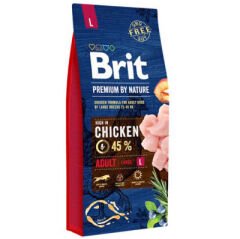 Brit Premium By Nature Adult L Büyük Irk Tavuklu Yetişkin Köpek Maması 15 Kg