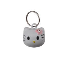 Doggie Küçük Kedi Kafası Şekilli Kedi Tasma Çanı 1-2 cm Beyaz