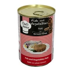 Chefs Choice Tahılsız Balık ve Sebze Ezme Kedi Konserve 400 Gr