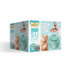 Cattie Kedi Köpek Su Pınarı Klasik Model 2,5 L Yeşil