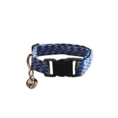 Elastik Örme Kedi Tasması Lacivert 10 mm A=23/32 cm