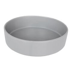 Markapet Seramik Köpek Mama Su Kabı 1400 ml 20 Cm Gri