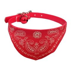 Fularlı Kedi ve Küçük Irk Köpek Boyun Tasması 27 cm Kırmızı