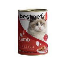 Bestpet Kuzu Etli Soslu Parça Ve Jöleli Yetişkin Kedi Konservesi 400 Gr