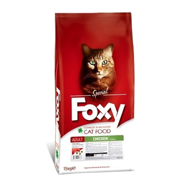 Foxy Tam ve Dengeli Tavuklu Yetişkin Kedi Maması (15 Kg)