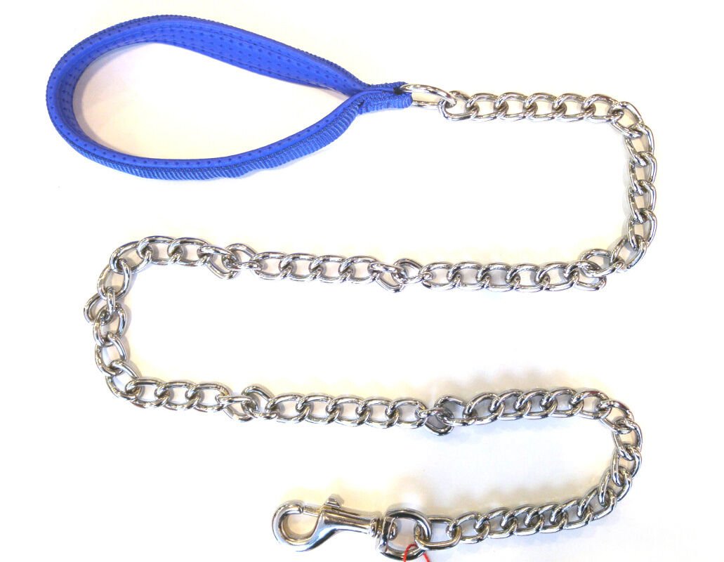Atlantik Köpek Gezdirme Zinciri 3mm*120 Cm Mavi