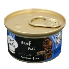 Chefs Choice Biftekli Ezme Tahılsız Kedi Konservesi 85 Gr