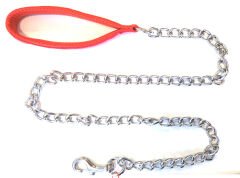 Atlantik Köpek Gezdirme Zinciri 3mm*120 Cm Kırmızı