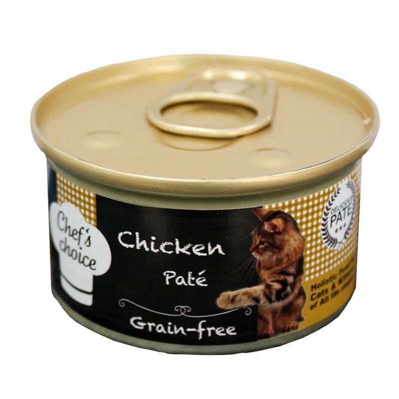 ChefsChoice Tavuk Eti Ezme Tahılsız Kedi Konservesi 85 Gr