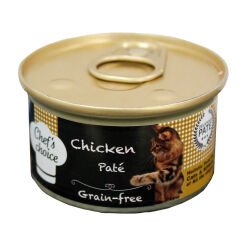 ChefsChoice Tavuk Eti Ezme Tahılsız Kedi Konservesi 85 Gr