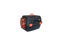 Markapet Lüx Kedi Köpek Taşıma Çantası 32 X 48 X 32 cm Siyah-Turuncu