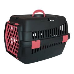 Markapet Lüx Kedi Köpek Taşıma Çantası 32 X 48 X 32 cm Kırmızı-Siyah