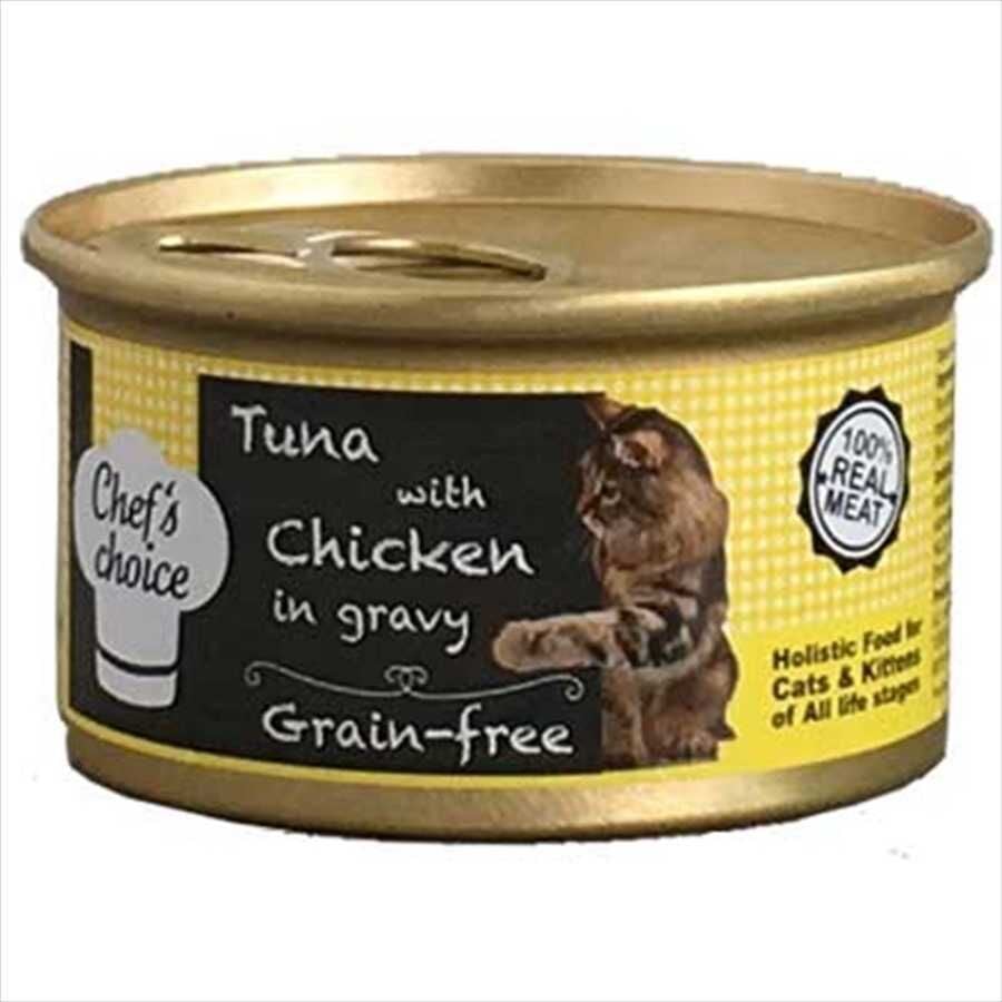 Chefs Choice Gravy Soslu Balıklı Tavuklu Kedi Yaş Mama 80 gr