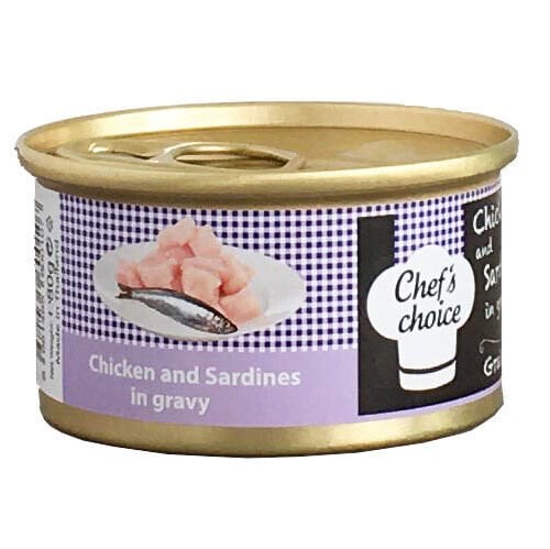 Chefs Choice Tavuklu Sardunyalı Tahılsız Kedi Yaş Mama 80 gr