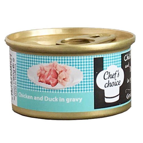 Chefs Choice Tavuklu Ördekli Tahılsız Kedi Yaş Mama 80 gr