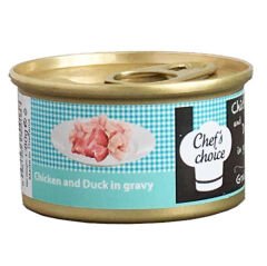 Chefs Choice Tavuklu Ördekli Tahılsız Kedi Yaş Mama 80 gr