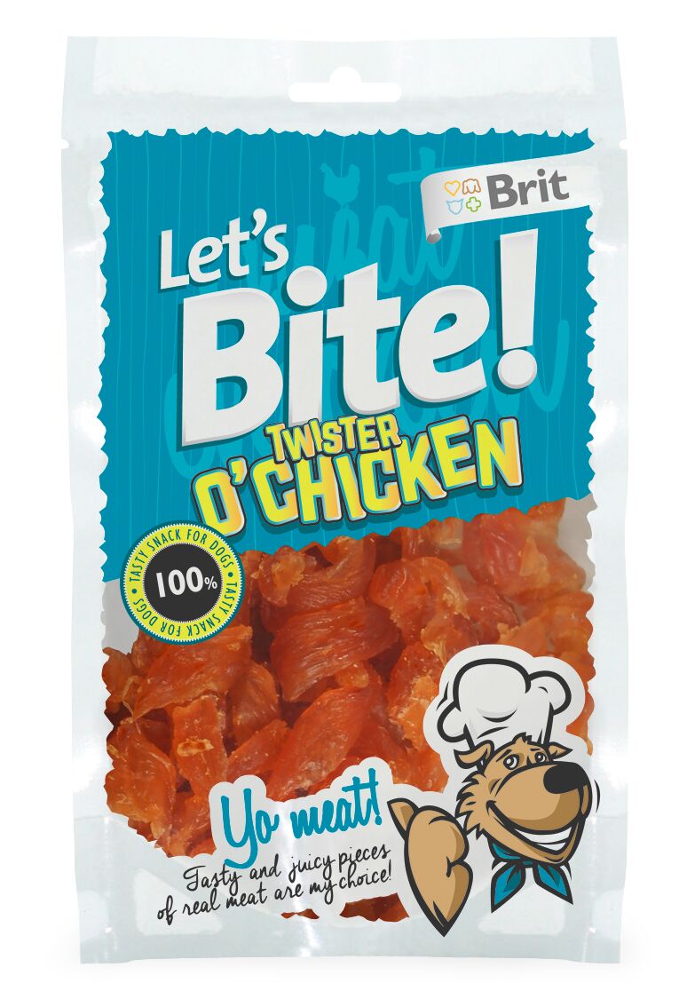 Brit Lets Bite Twister Chicken Tavuk Etli Tahılsız Köpek Ödülü 80 gr