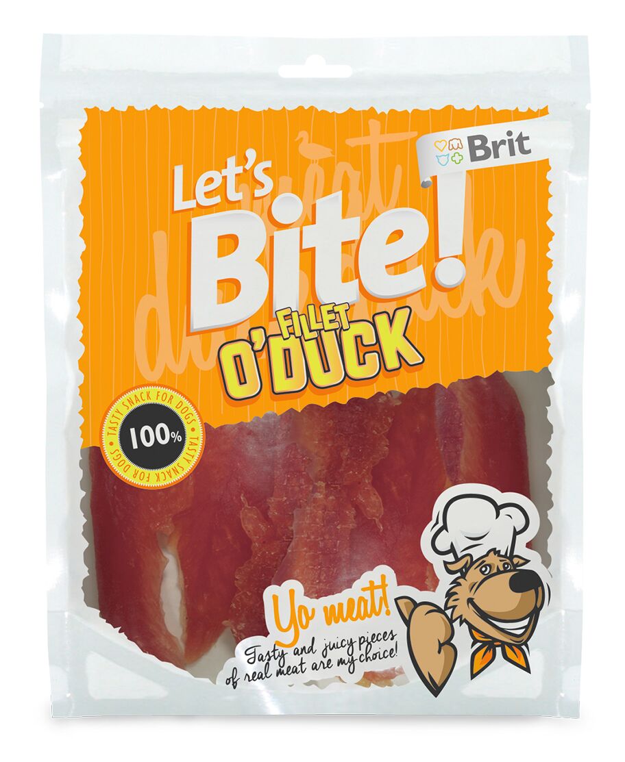 Brit Lets Bite Fillet Ördekli Tahılsız Köpek Ödülü 80 gr