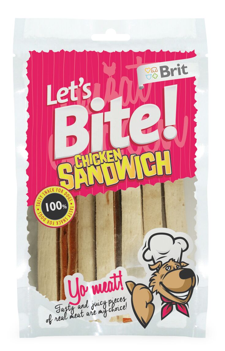 Brit Lets Bite Chicken Tavuklu Tahılsız Köpek Ödülü 80 gr
