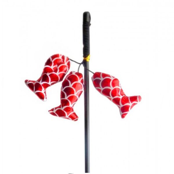 Eastland 3 Balıklı Kedi Oltası 50 cm Kırmızı