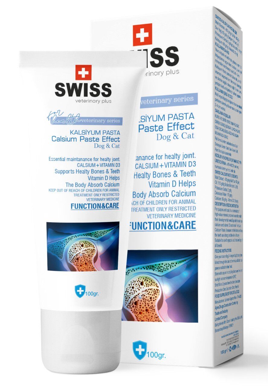 Swiss Calcium Pasta Kedi ve Köpek Kalsiyum Desteği 100 gr