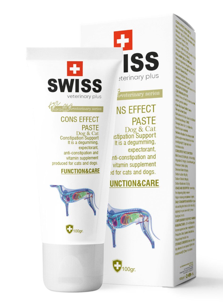 Swiss CONS EFFECT PASTA Kedi ve Köpek Hazımsızlık Desteği 100 gr