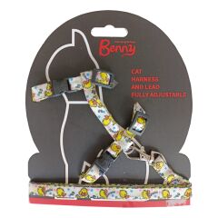 Markapet Duck Kedi Göğüs Tasması + Gezdirme Kayışı 110 cm