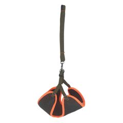 Kedi Köpek Havalı Göğüs Tasma Seti Medium 36-43 cm + 130 cm Haki Turuncu