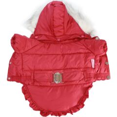 Angel Coat Cherry Küçük Irk Kapşonlu Mont Yağmurluk Large