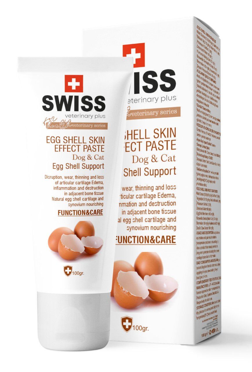 Swiss EGG SHELL SKIN PASTA Kedi ve Köpek Operasyon Sonrası Destek 100 gr