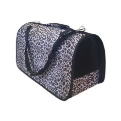 ANS Leopar Desenli Kedi Köpek Taşıma Çantası M 24-24-40