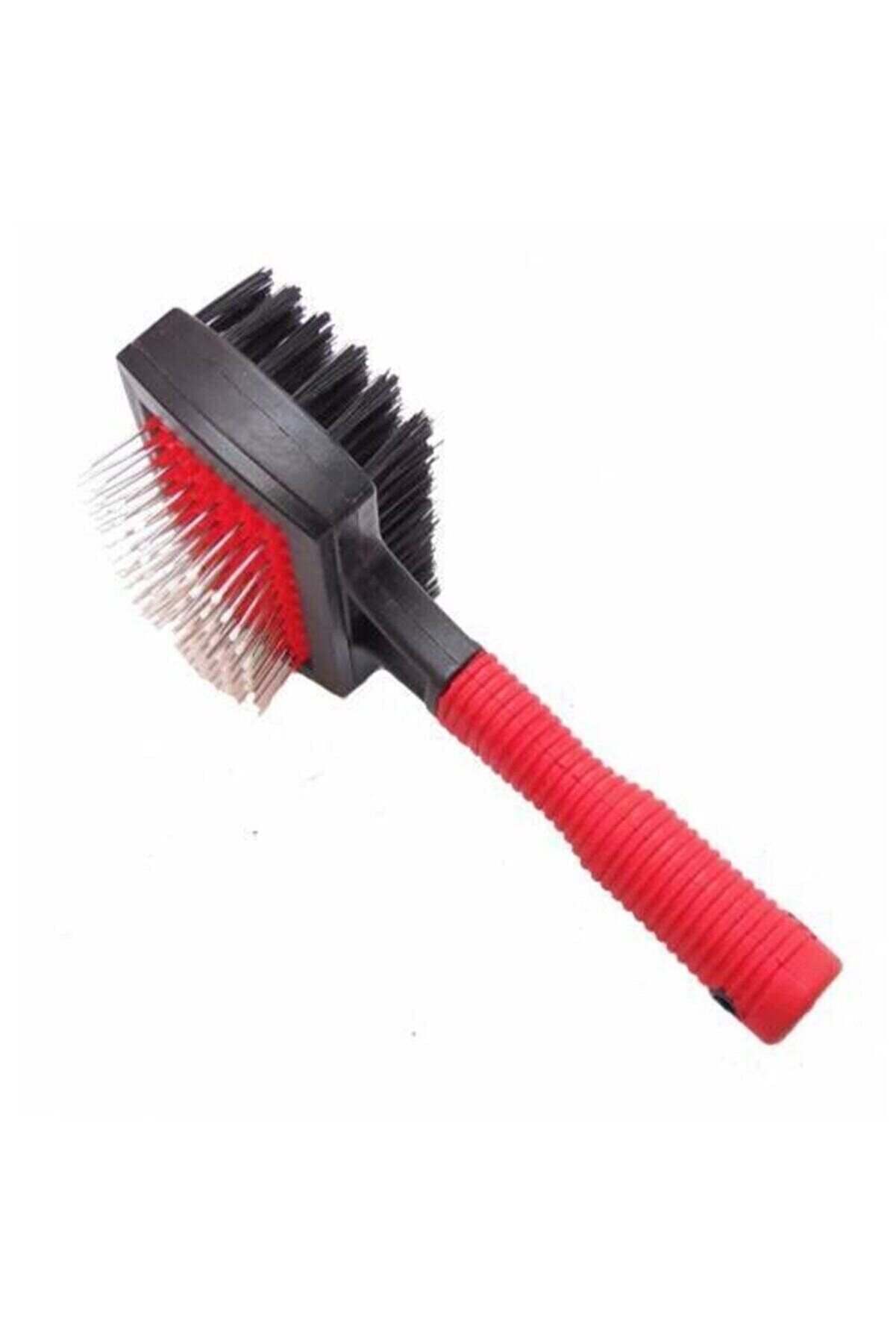 Walfare Çift Taraflı Silikon Saplı Kedi Köpek Fırçası 5x10 cm - 16 cm