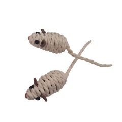 Kedi Oyuncağı Hasır Örgü Fare 2*5*12 cm