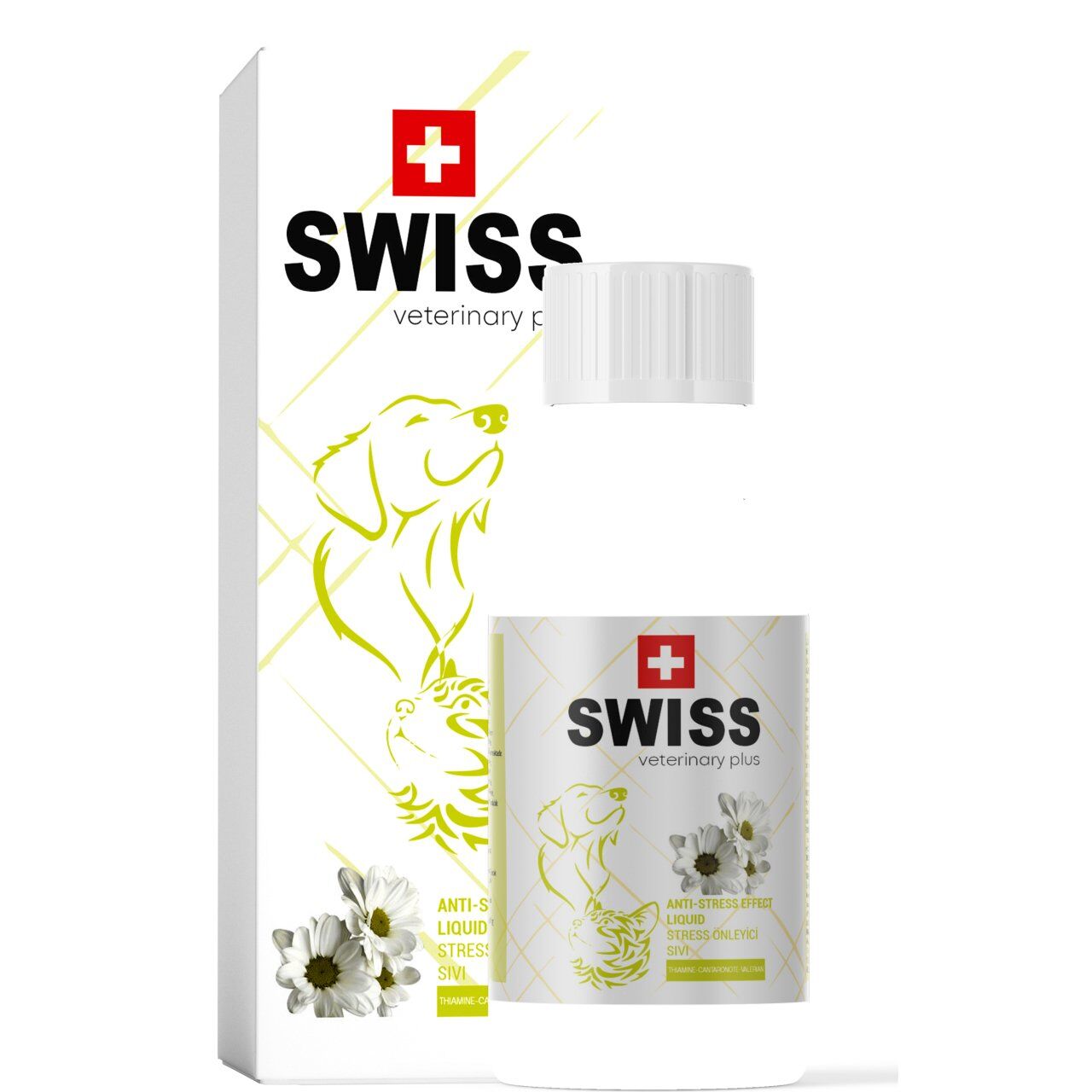 Swiss Anti-Stress Likit Kedi ve Köpek Sitres Giderici 100 ml