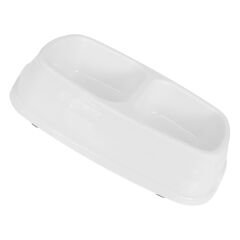 Markapet İkili Plastik Mama Ve Su Kabı 500 + 500 Ml Beyaz