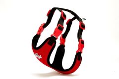 Doggie Yumuşak Softlu Köpek Göğüs Tasması 50/70 cm Kırmızı