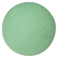 Pati Desenli Termoplastik Sert Köpek Oyun Topu 6 cm Small Yeşil