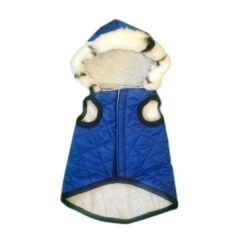 Kedi Köpek Montu Kapüşonlu 29*21 cm Mavi XXSmall No:2