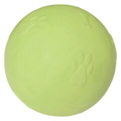 Pati Desenli Termoplastik Sert Köpek Oyun Topu 6 cm Small Sarı