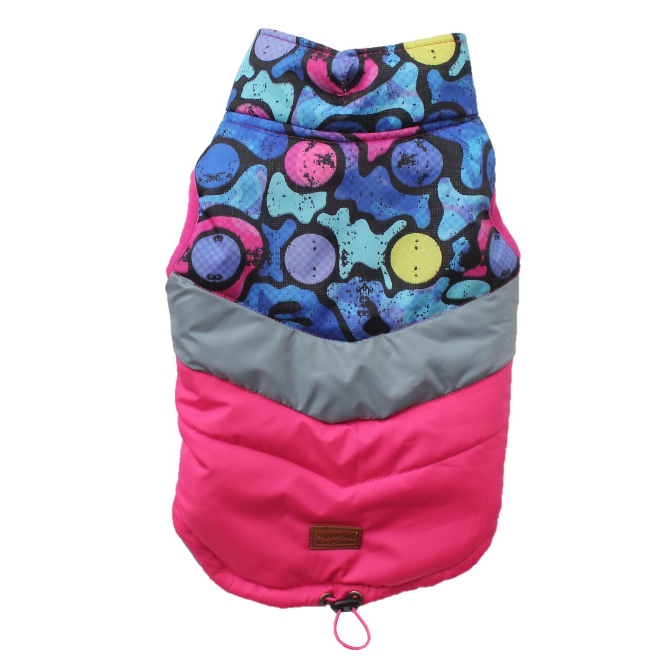Circle Fucshia Elyaflı Puf Köpek Yeleği Köpek Kıyafeti X Large
