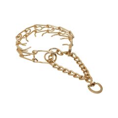 Doggie Eğitim Serisi Dikenli Zincir Köpek Boyun Tasması - 3,5x55cm - Gold