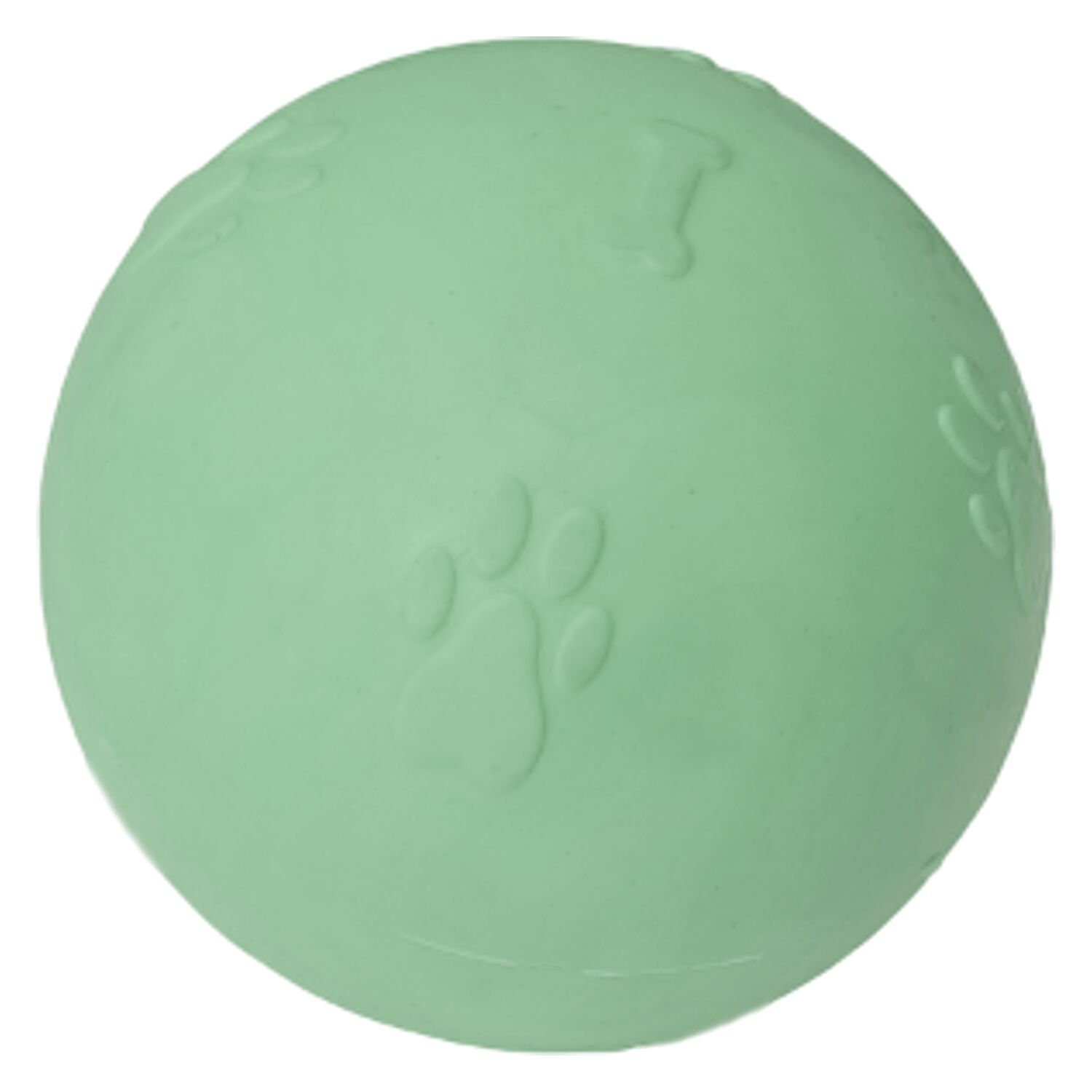 Pati Desenli Termoplastik Sert Köpek Oyun Topu 8 cm Large Yeşil